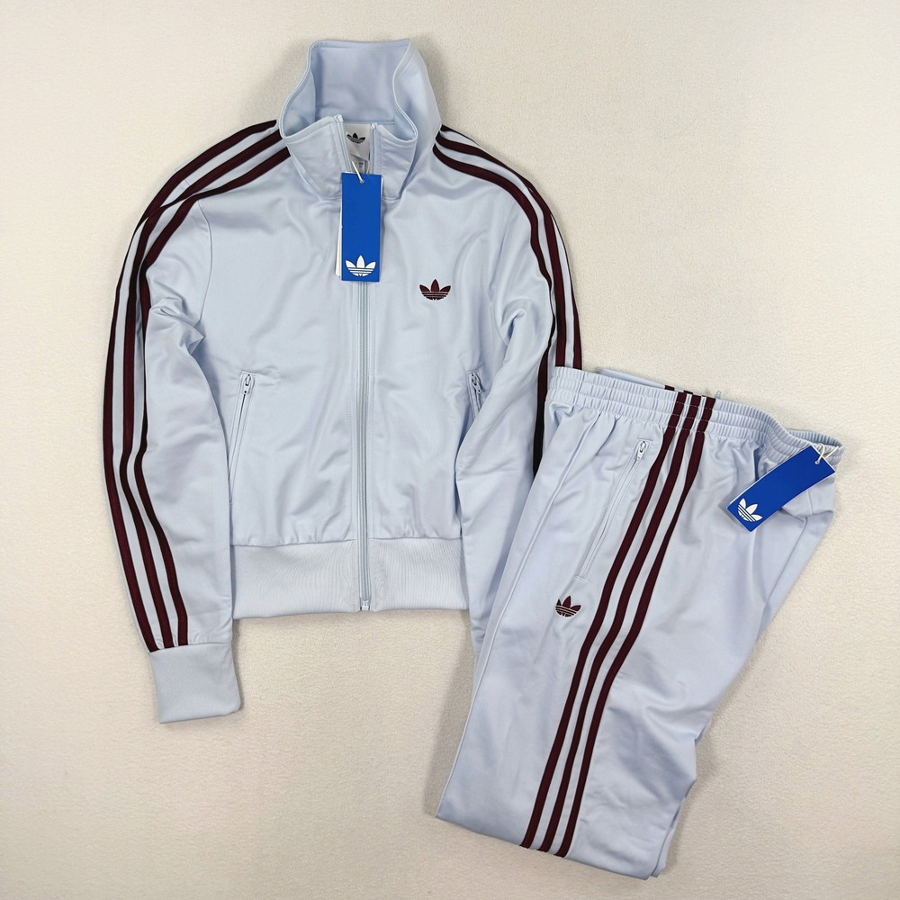 Adidas Firebird Track Suit 'Crystal Sky Maroon' / Size S Womens / New Top & Pant